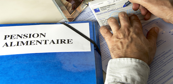 Pension alimentaire, illustration
